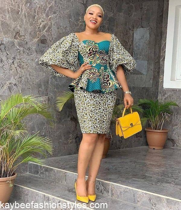 Ankara Skirt and Blouse Styles 