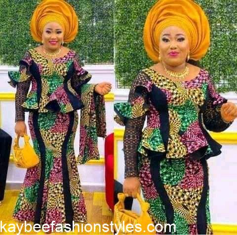 Ankara Skirt and Blouse Styles 