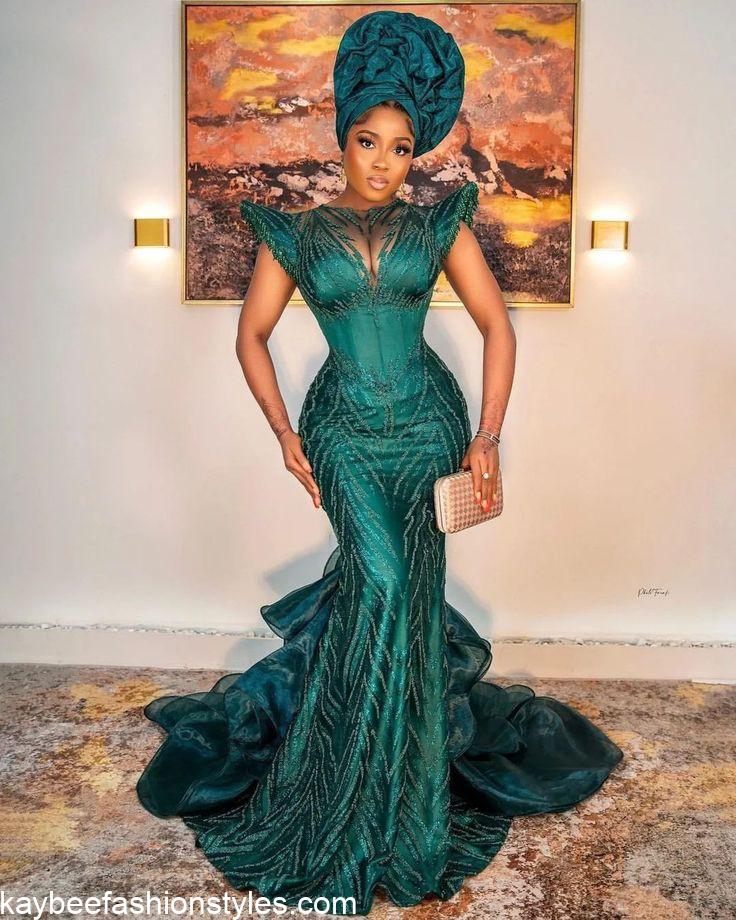 Best Lace Gown Styles for Ladies in 2023 and 2024 - Kaybee Fashion Styles