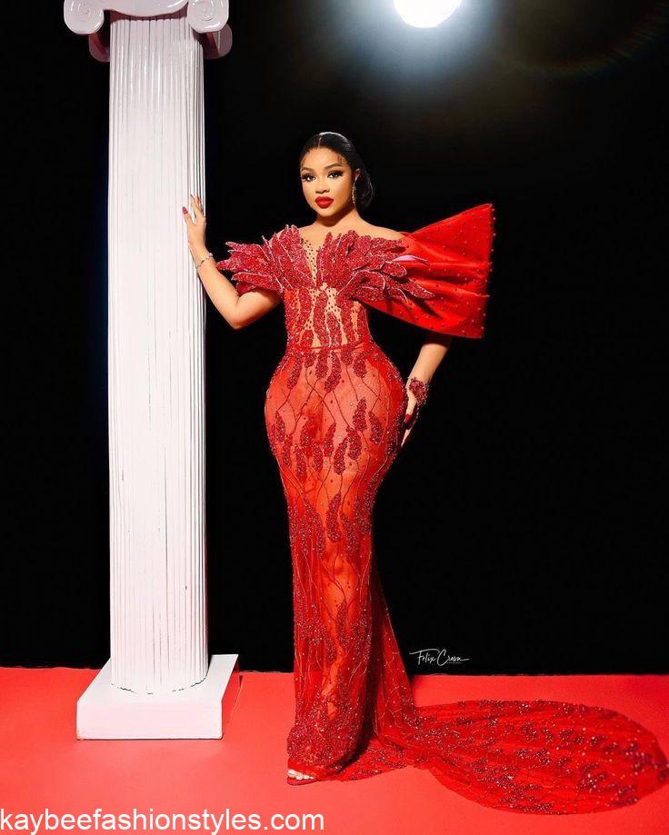 Best Lace Gown Styles for Ladies in 2022 and 2023 - Kaybee Fashion Styles