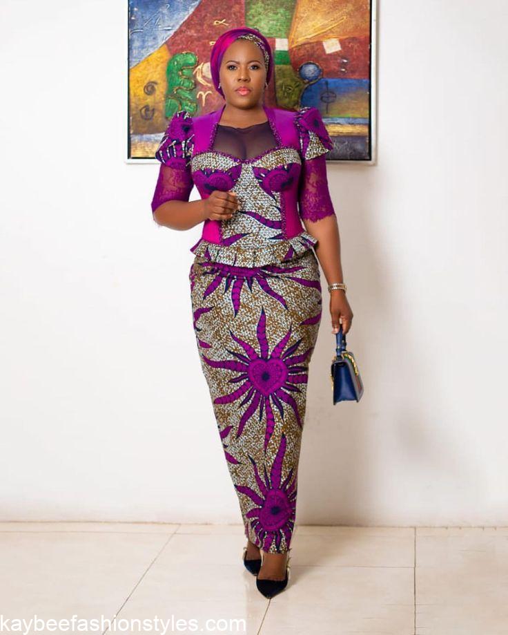 Ankara Skirt and Blouse Styles 