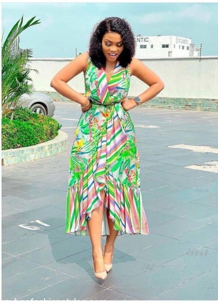 Latest Chiffon Gown Styles for Ladies in 2022 and 2023 Kaybee Fashion Styles