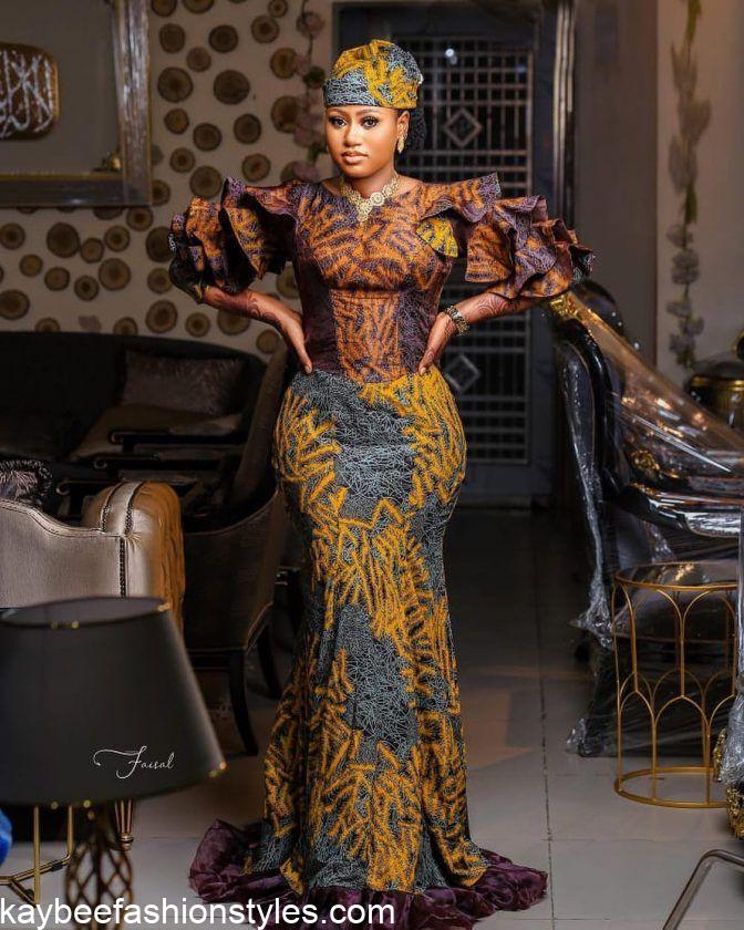 Latest Ankara Gown for Wedding Guests