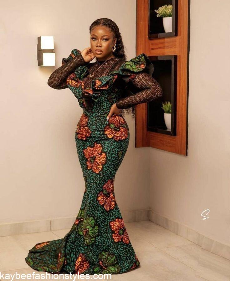 Latest Ankara Gown for Wedding Guests in 2023 and 2024 Kaybee