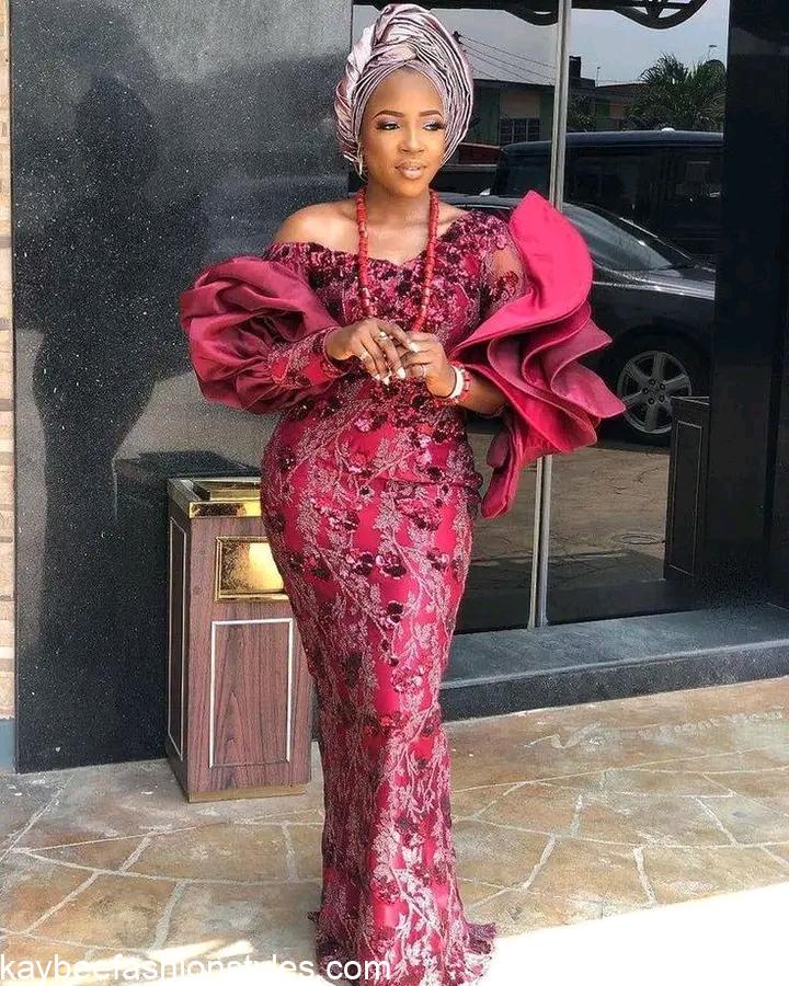 Best Lace Gown Styles for Ladies in 2022 and 2023