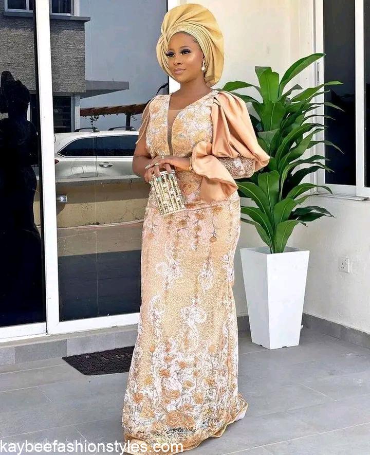 Best Lace Gown Styles for Ladies in 2022 and 2023