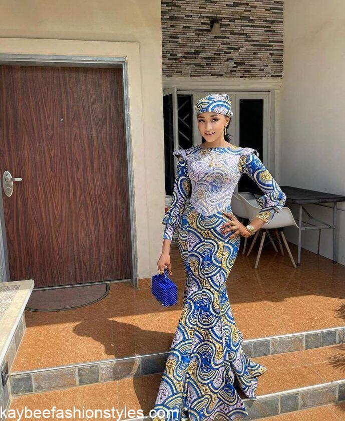 Latest Ankara Gown for Wedding Guests