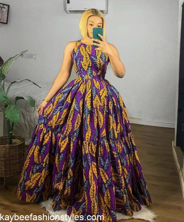 Latest Ankara Gown for Wedding Guests