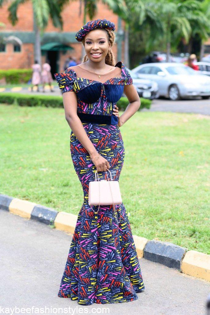 Latest Ankara Gown for Wedding Guests