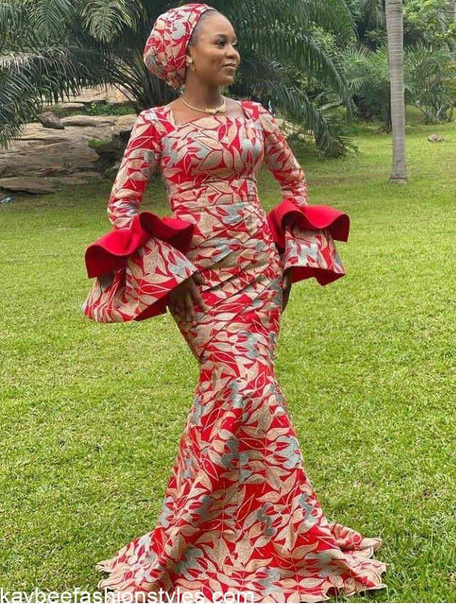 Latest Ankara Gown for Wedding Guests