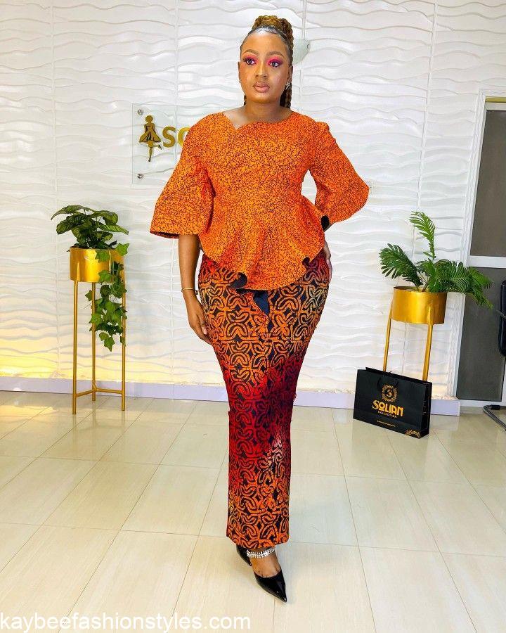 Ankara Skirt and Blouse Styles 