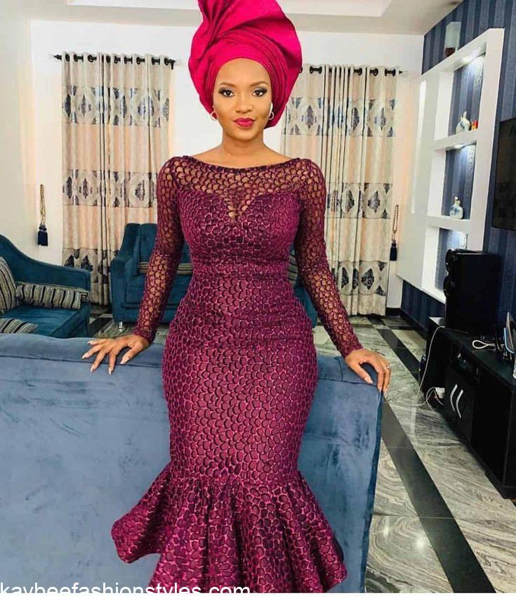 Best Lace Gown Styles for Ladies in 2022 and 2023
