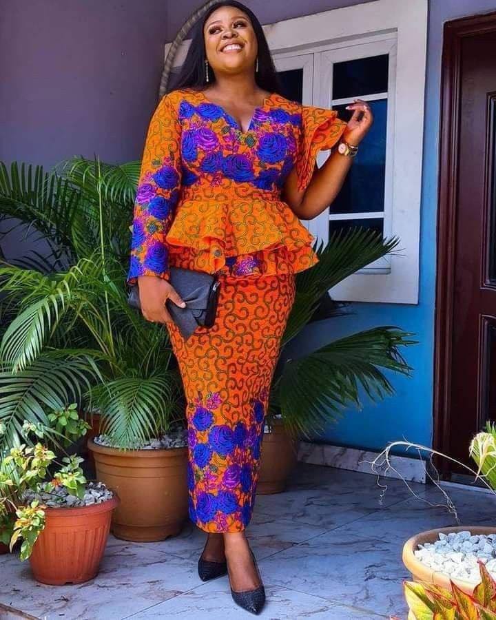 Best Ankara Peplum Blouse and Skirt Styles in 2022