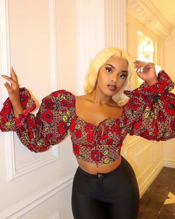 35 Latest Ankara Crop Top Styles for Ladies
