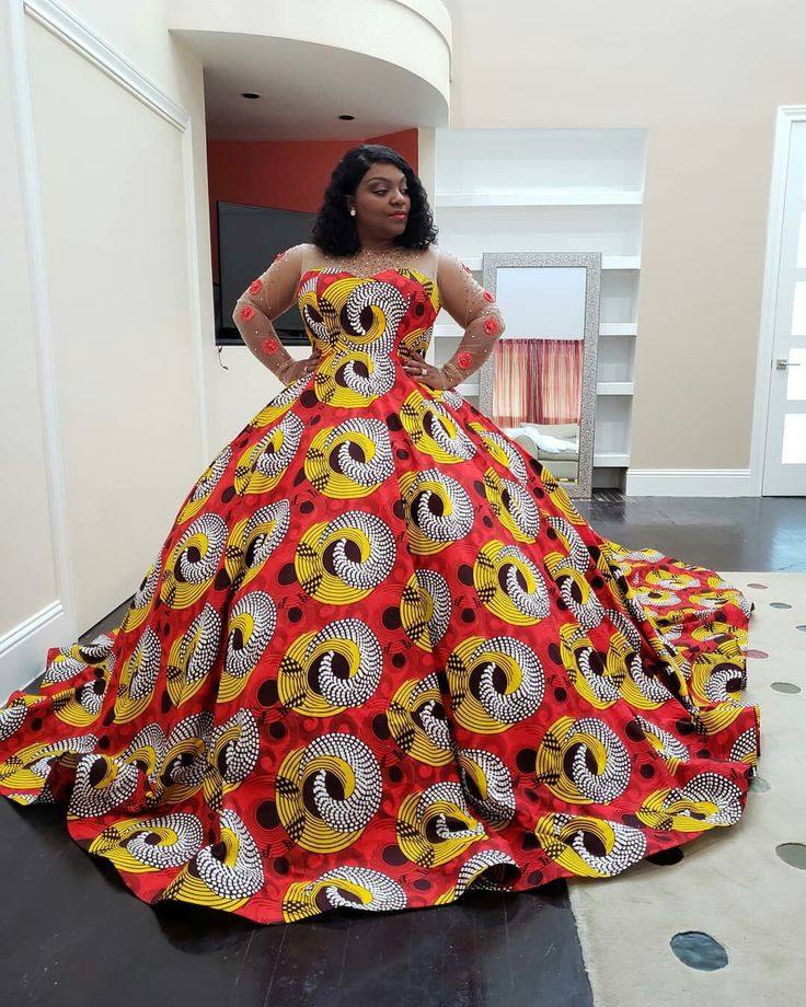 Short ankara ball gown hotsell