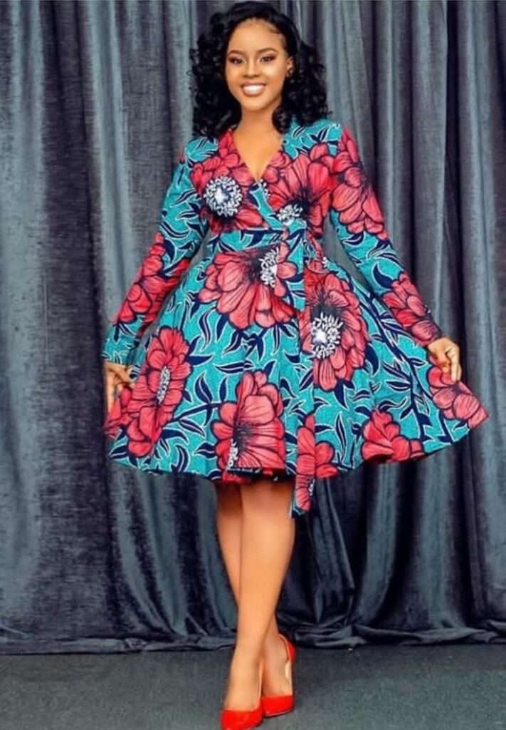 Beautiful Ankara and Lace Wrap Gown Styles in 2022