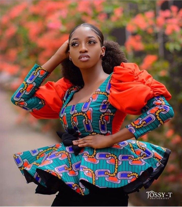 Ankara online blouse style