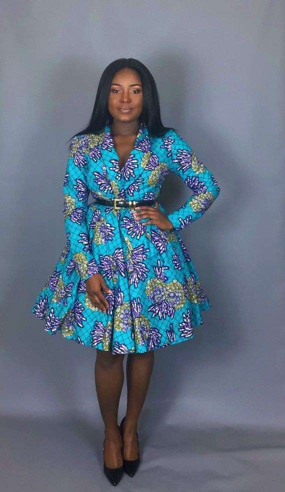 Ankara wrap deals dress styles