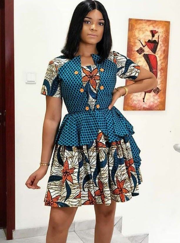 Short Ankara Gown For Ladies In 2022 - Fashion - Nigeria