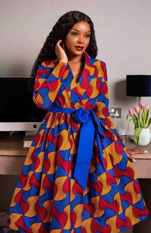 Beautiful Ankara and Lace Wrap Gown Styles in 2022