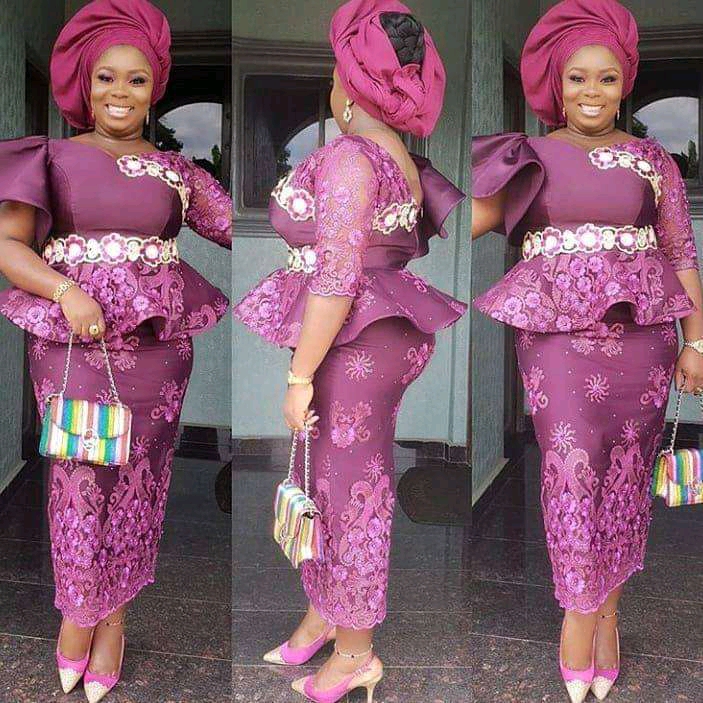 Ankara and Lace Blouse Designs For Wrappers And Skirts