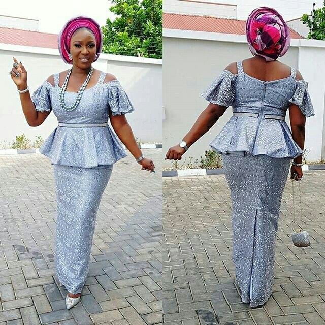 Blouse and skirt lace styles top