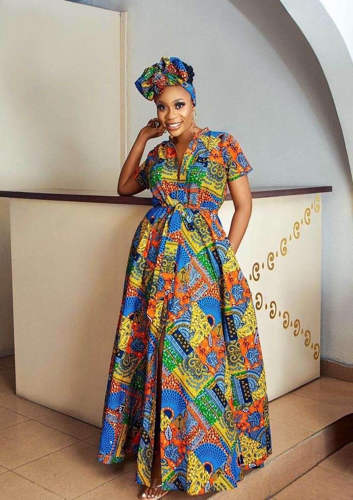 Beautiful Ankara and Lace Wrap Gown Styles in 2023 Kaybee Fashion Styles