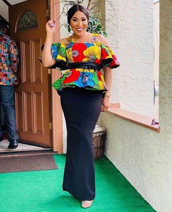Latest Ankara Plain and Pattern Styles for Ladies