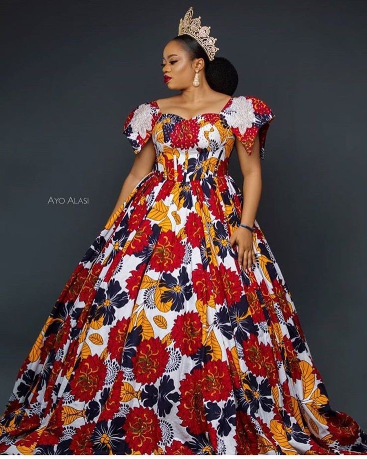 Ankara ball dress sale