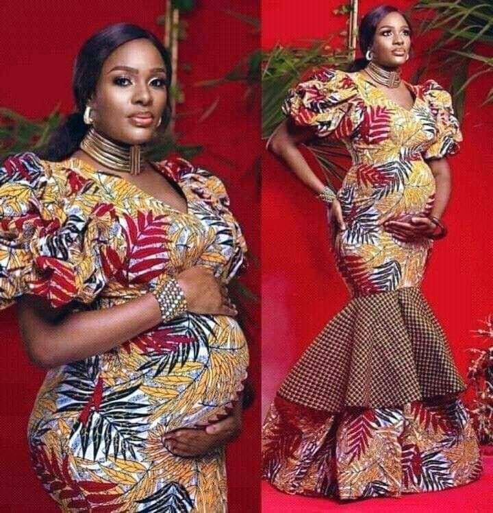 Latest Ankara Maternity Gown Styles for Pregnant Women