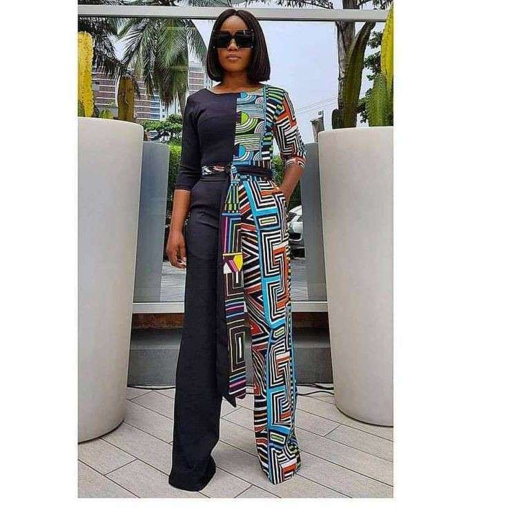Latest Ankara Plain and Pattern Styles for Ladies