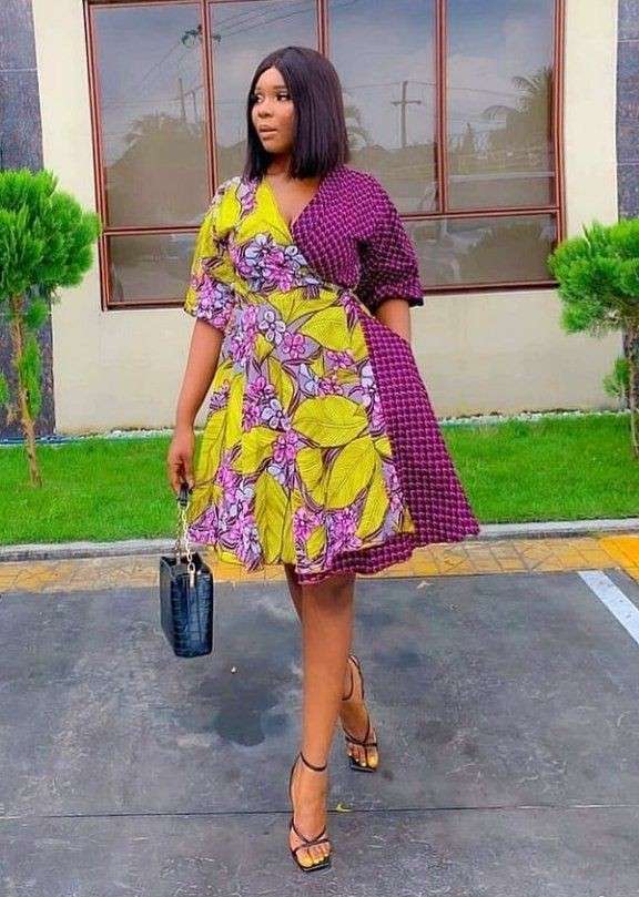 Beautiful Ankara and Lace Wrap Gown Styles in 2023 Kaybee Fashion Styles