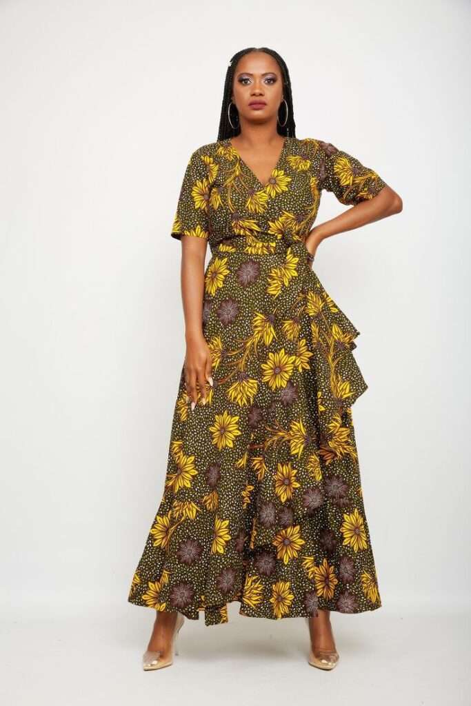 Beautiful Ankara and Lace Wrap Gown Styles in 2022