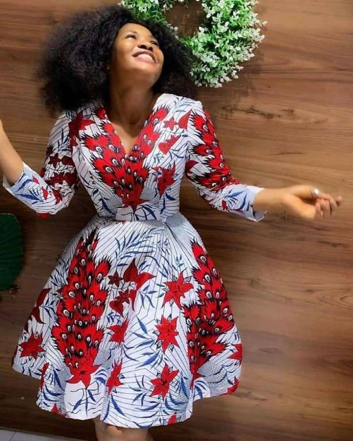 Beautiful Ankara and Lace Wrap Gown Styles in 2022