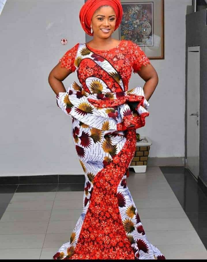 40 Latest Ankara and Lace Combination Styles in 2021 and 2022