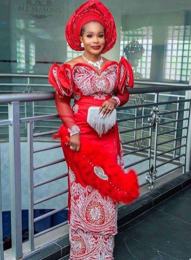 Latest lace on sale for traditional wedding