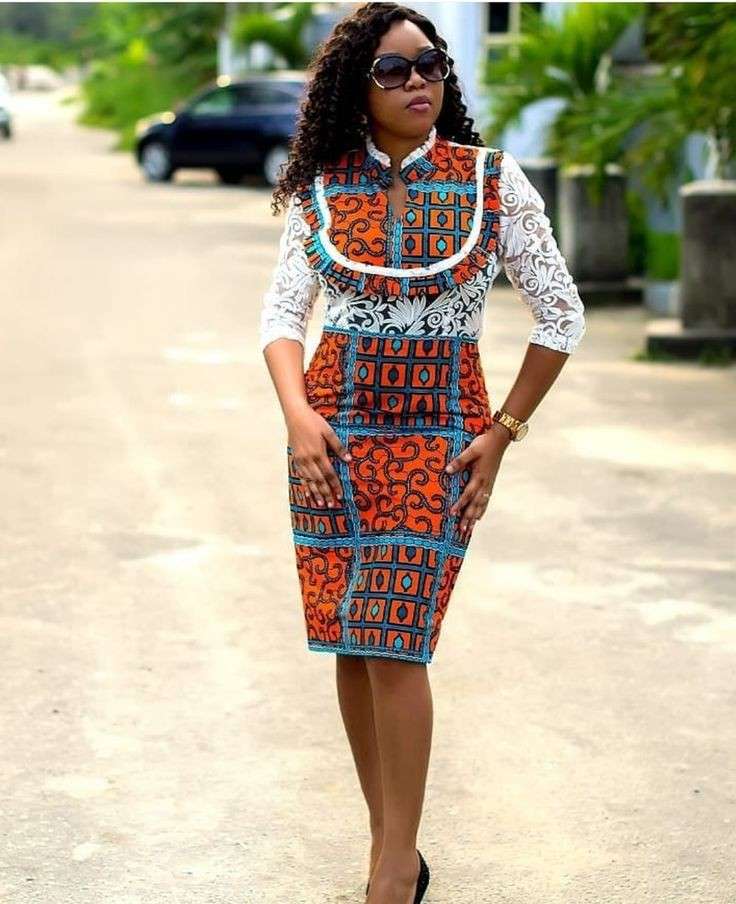 40 Latest Ankara and Lace Combination Styles in 2021 and 2022