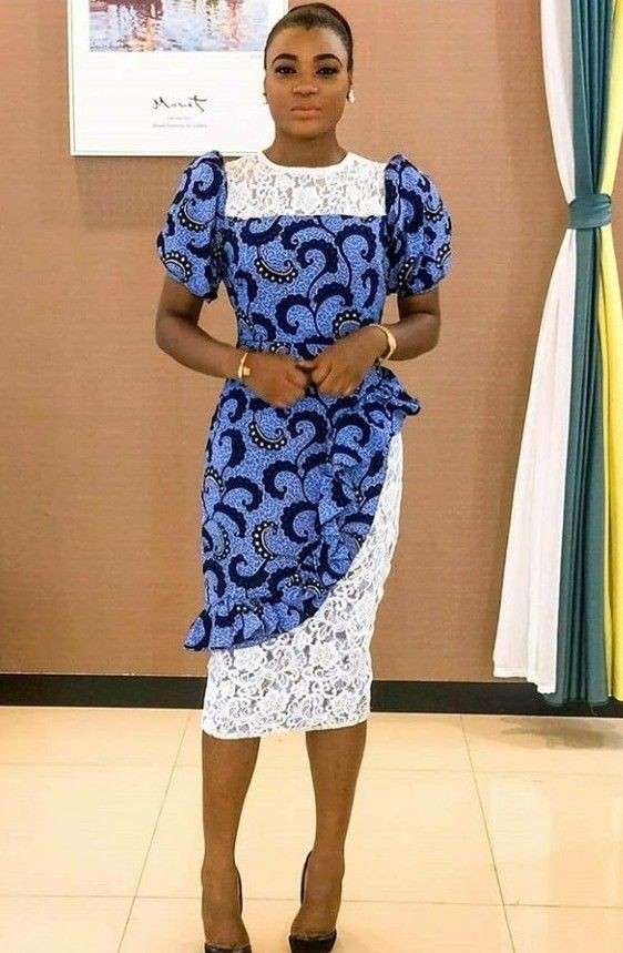 40 Latest Ankara and Lace Combination Styles in 2021 and 2022