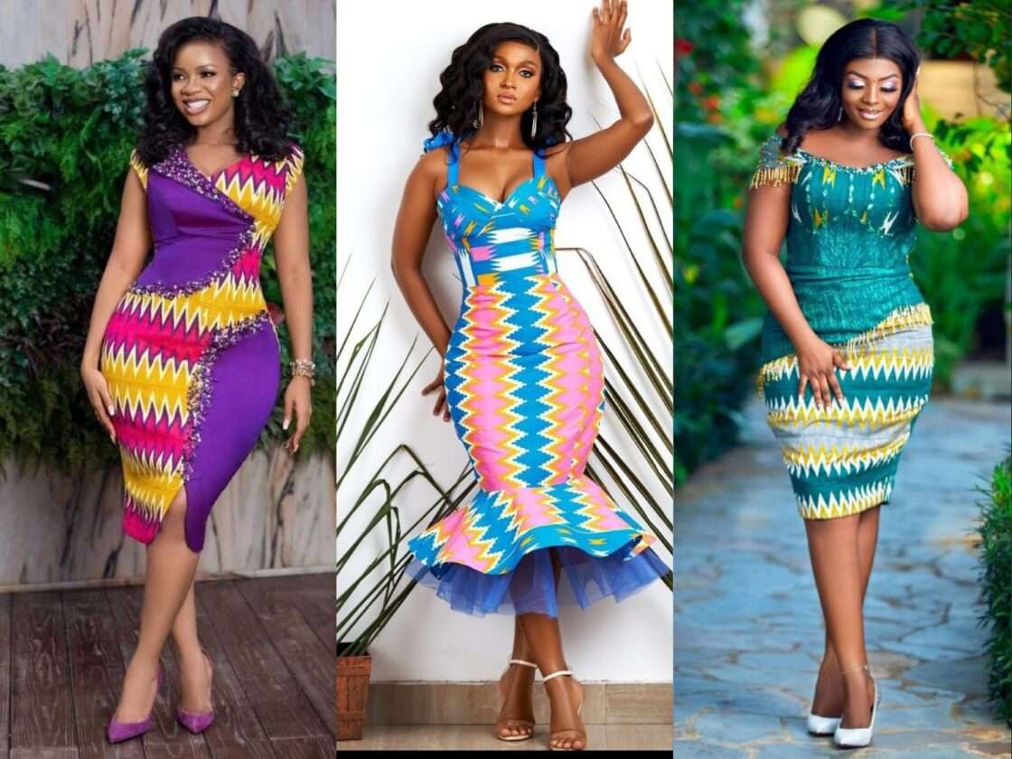Latest Short Kente Dress Styles for Ladies in 2023 Kaybee Fashion Styles