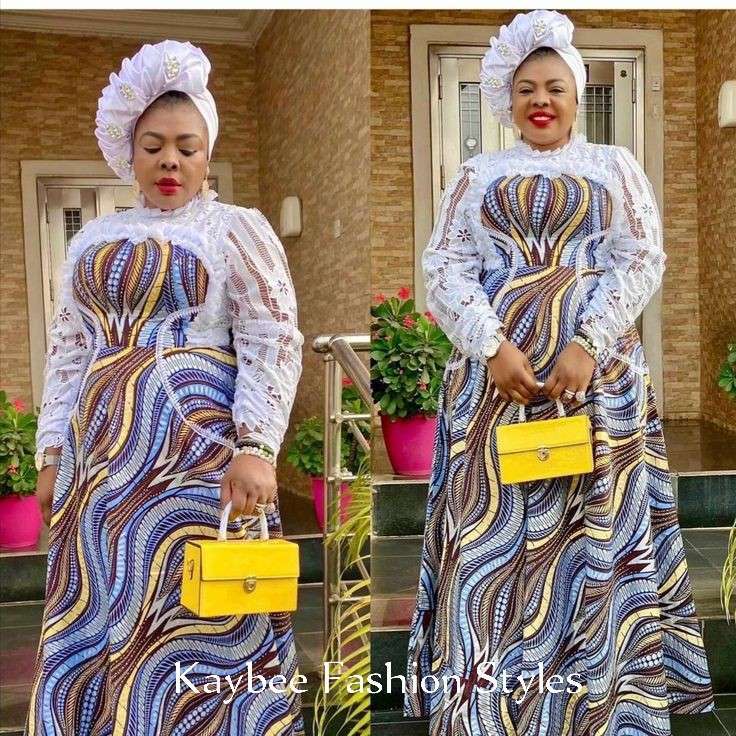 40 Latest Ankara and Lace Combination Styles in 2021 and 2022