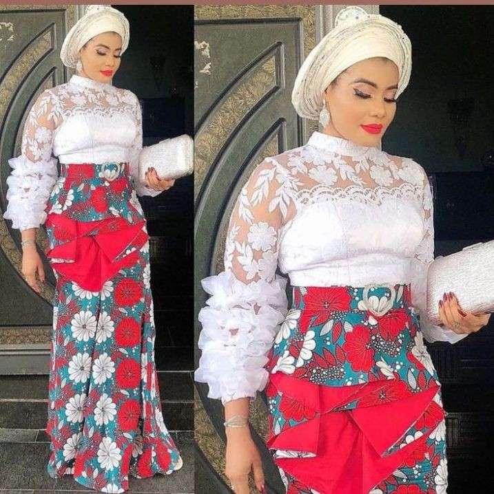 40 Latest Ankara and Lace Combination Styles in 2021 and 2022