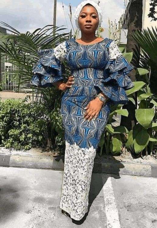 40 Latest Ankara and Lace Combination Styles in 2021 and 2022