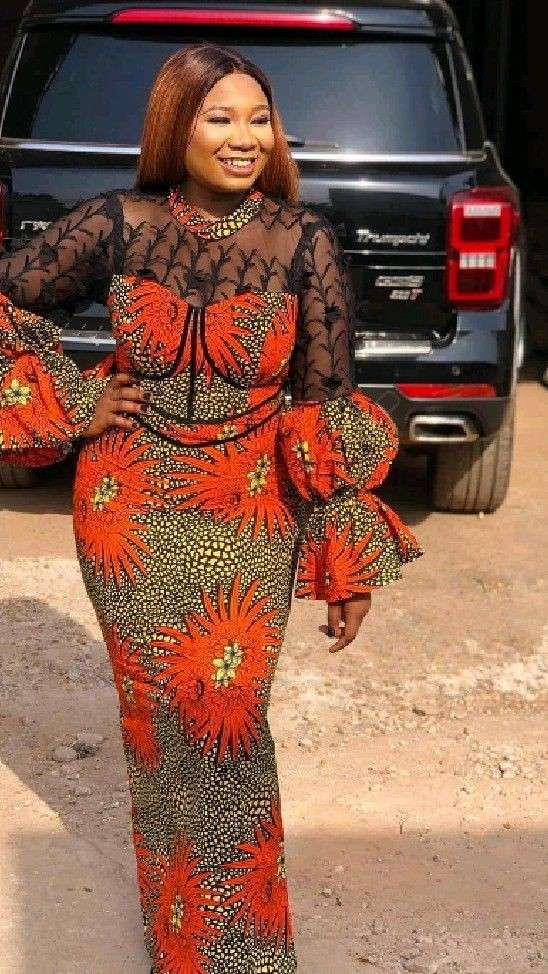 40 Latest Ankara and Lace Combination Styles in 2021 and 2022