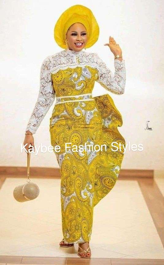 40 Latest Ankara and Lace Combination Styles in 2021 and 2022