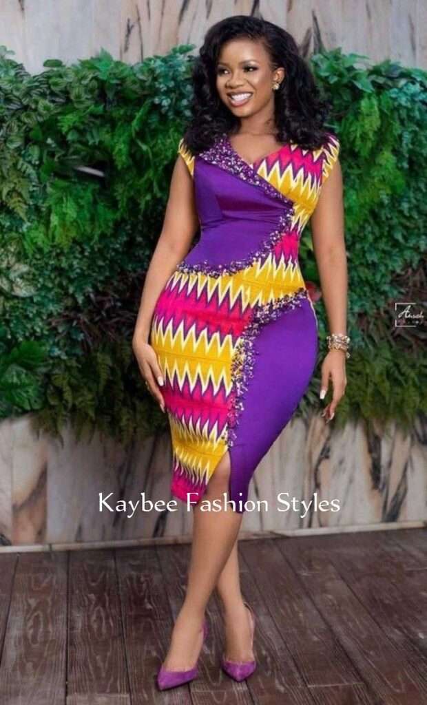 Latest Short Kente Dress Styles for Ladies in 2022