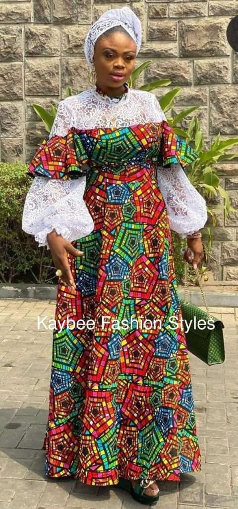 40 Latest Ankara and Lace Combination Styles in 2021 and 2022