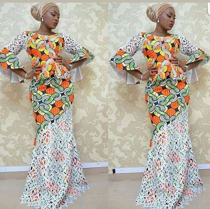 40 Latest Ankara and Lace Combination Styles in 2021 and 2022