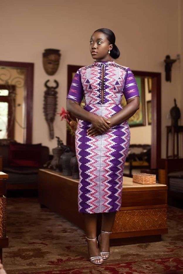 Latest Short Kente Dress Styles for Ladies in 2023 - Kaybee Fashion Styles