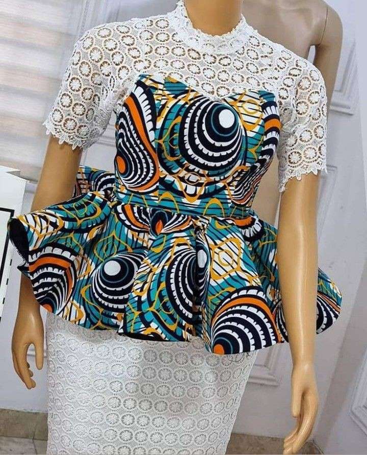 40 Latest Ankara and Lace Combination Styles in 2021 and 2022