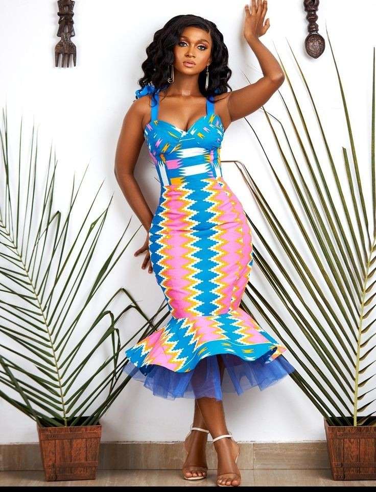 Latest Short Kente Dress Styles for Ladies in 2022
